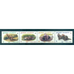 Georgia 1999 - Y & T n. 234/37 - European mink (Michel n. 308/11 I)