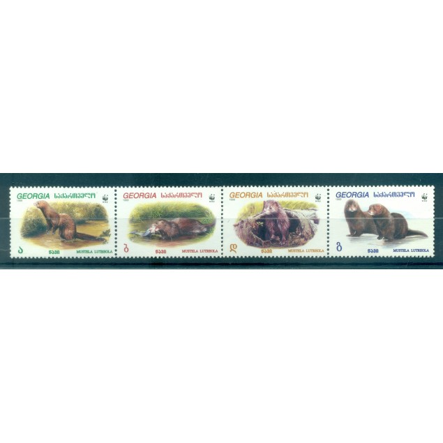 Georgia 1999 - Y & T n. 234/37 - European mink (Michel n. 308/11 I)
