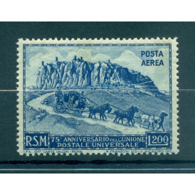 Saint-Marin 1950-51 - Y & T  n. 73 poste aérienne - U.P.U. (Michel n. 439 A)