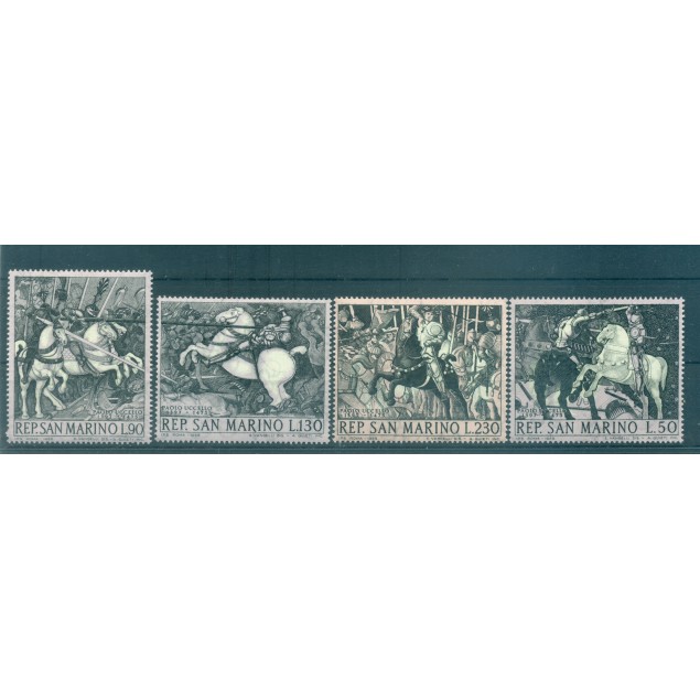 San Marino 1968 - Y & T   n. 721/24 - Battle of San Romano (Michel  n. 914/17)