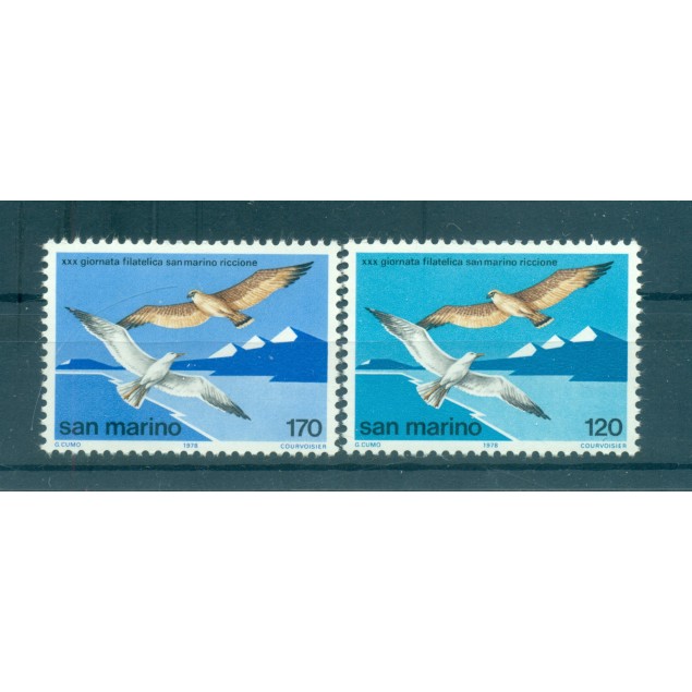Saint-Marin 1978 - Y & T  n. 962/63 - Journée philatélique Saint-Marin - Riccione (Michel n. 1158/59)