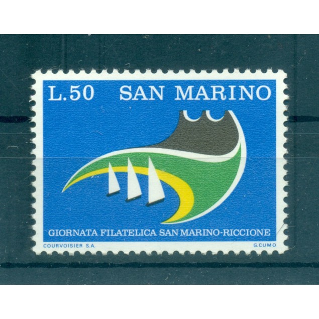 Saint-Marin 1974 - Y & T  n. 875 - Journée philatélique Saint-Marin - Riccione (Michel n. 1069)