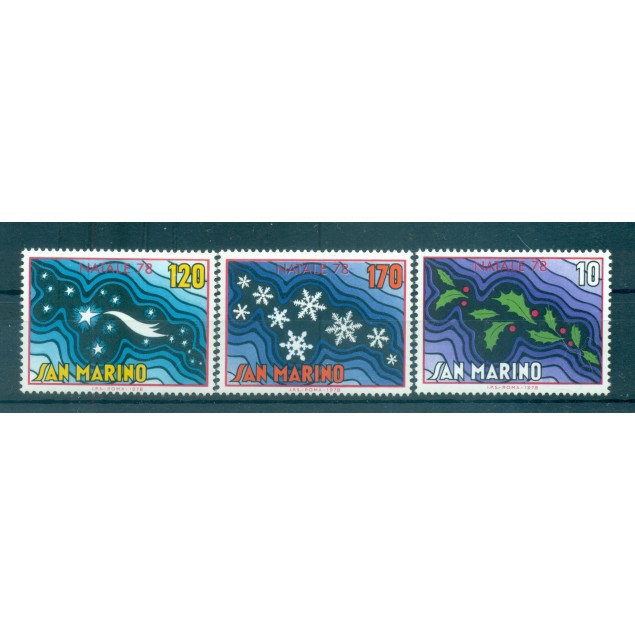 San Marino 1978 - Y & T  n. 968/70 - Christmas (Michel n. 1169/71)