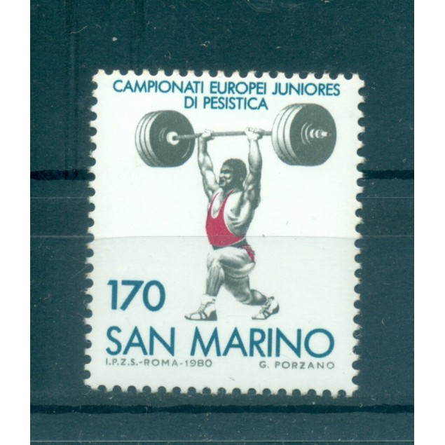 San Marino 1980 - Y & T  n. 1020 - Sollevamento pesi (Michel n. 1221)