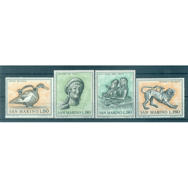 San Marino 1971 - Y & T  n. 787/90 - Etruscan art (Michel n. 980/83)