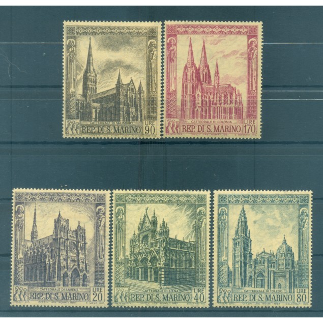 San Marino 1967 - Y & T  n. 704/08 - Gothic cathedrals (Michel n. 897/901)