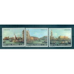 Saint-Marin 1971 - Y & T  n. 779/81 - Canaletto (Michel n. 972/74)