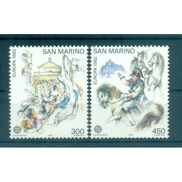San Marino 1982 - Y & T  n. 1055/56 - Europa (Michel n. 1249/50)