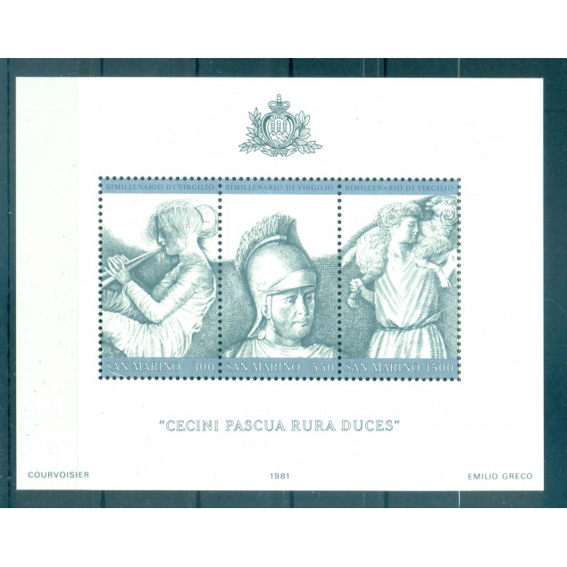 San Marino 1981 - Y & T  sheet n. 11 - Virgil (Michel sheet n. 8)
