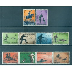 San Marino 1962 - Y & T  n. 562/71 - Modern hunting (Michel n. 739/48)