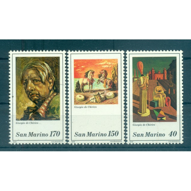 Saint-Marin 1979 - Y & T  n. 997/99 - Giorgio de Chirico (Michel n. 1198/1200)