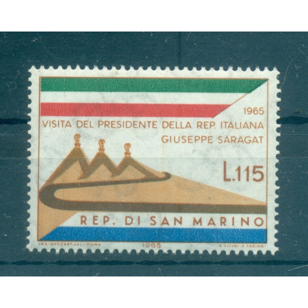San Marino 1965 - Y & T  n. 659 - President Giuseppe Saragat (Michel n. 849)