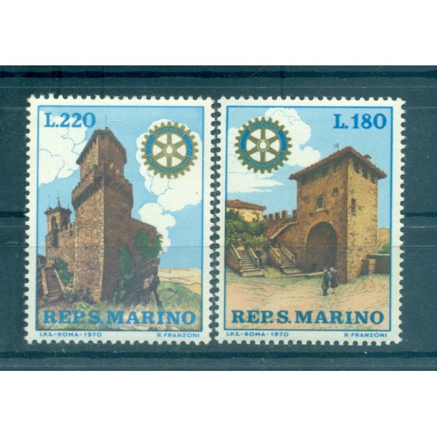 Saint-Marin 1970 - Y & T  n. 764/65 - Rotary-Club (Michel n. 957/58)