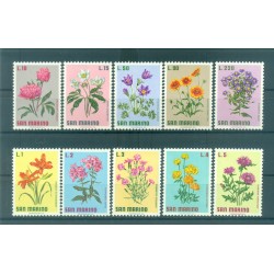 Saint-Marin 1971 - Y & T  n. 791/800 - Fleurs (Michel n. 984/93)