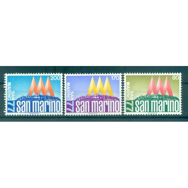 San Marino 1977 - Y & T  n. 930/32 - San Marino '77 (Michel n. 1127/29)