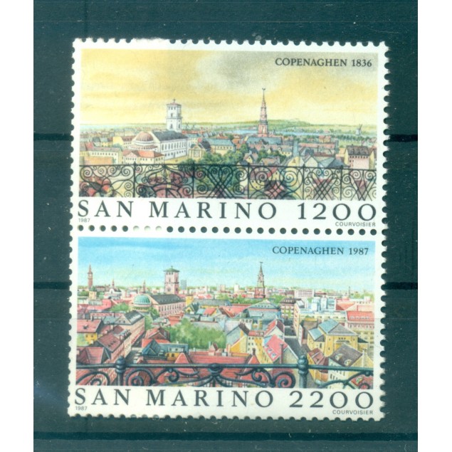Saint-Marin 1987 - Y & T  n. 1169/70 - Les plus grandes villes du monde (Michel n. 1375/76)