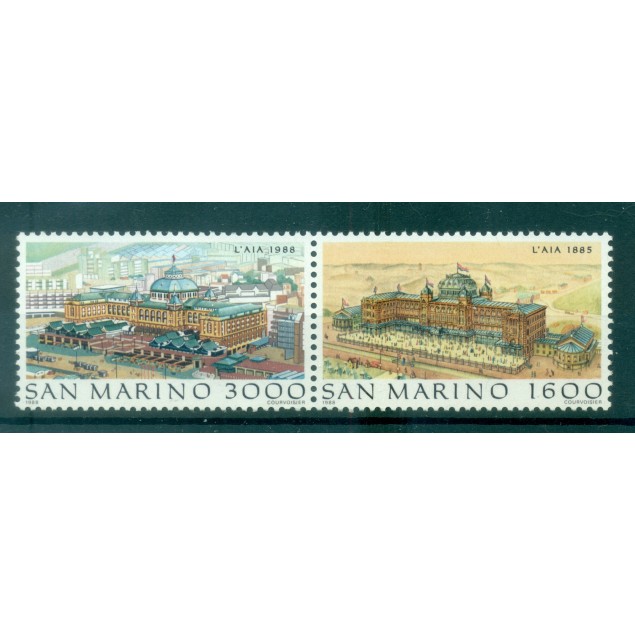 San Marino 1988 - Y & T  n. 1196/97 - The world's largest cities (Michel n. 1402/03)