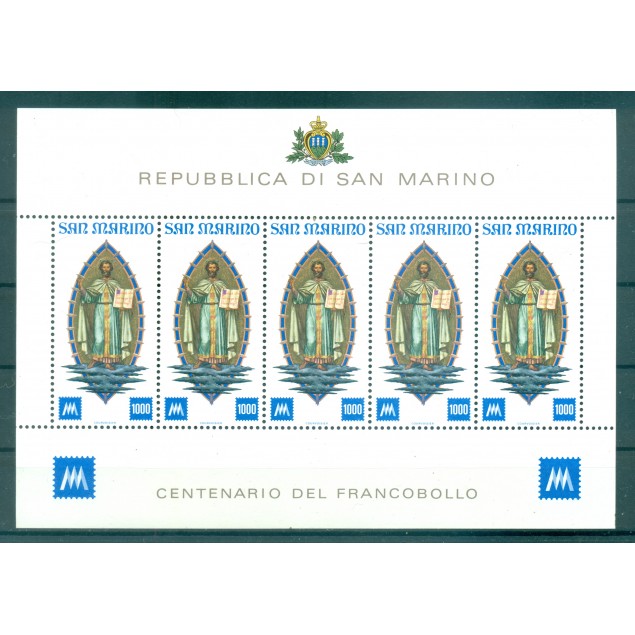 San Marino 1977 - Y & T  n. 949 - Il primo francobollo (Michel n. 1147)