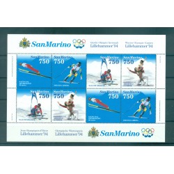 San Marino 1994 - Y & T  foglietto n. 20 - Giochi olimpici di Lillehammer (Michel foglietto n. 18)