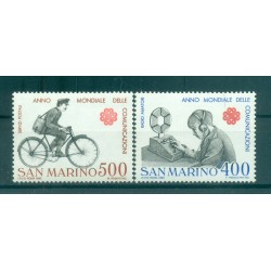 Saint-Marin 1983 - Y & T  n. 1076/77 - Année mondiale des communications (Michel n. 1280/81)