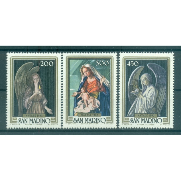 Saint-Marin 1982 - Y & T  n. 1063/65 - Noël (Michel n. 1267/69)