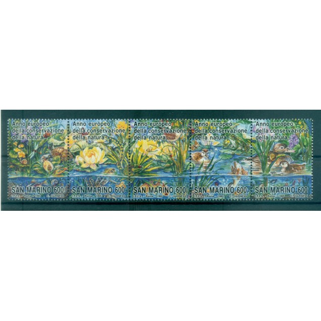 San Marino 1995 - Y & T  n. 1391/95 - Conservazione della natura (Michel n. 1598/1602)