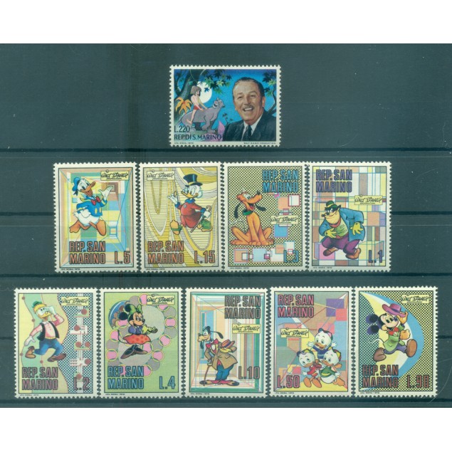 San Marino 1970 - Y & T  n. 769/78 - Walt Disney (Michel n. 962/71)