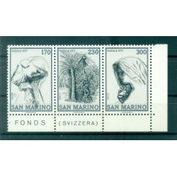 Saint-Marin 1977 - Y & T  n. 952/54 - Noël (Michel n. 1150/52)