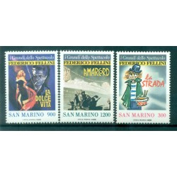 San Marino 1988 - Y & T  n. 1186/88 - Federico Fellini (Michel n. 1391/93)