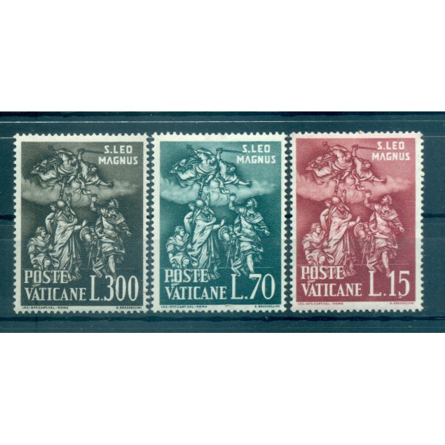 Vaticano 1961 - Y & T. n. 319/21 - Papa San Leone Magno (Michel n. 366/68)