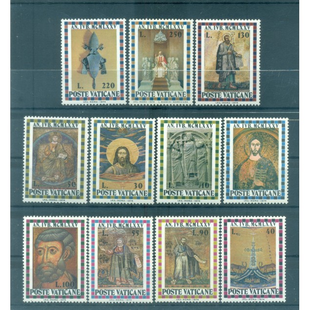 Vatican 1974 - Y & T n. 582/92 - Holy Year (Michel n. 646/56)