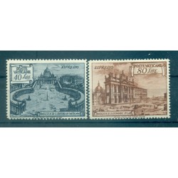 Vatican 1949 - Y & T. n. 11/12 exprès - Basiliques (Michel n. 159/60 A) (ii)