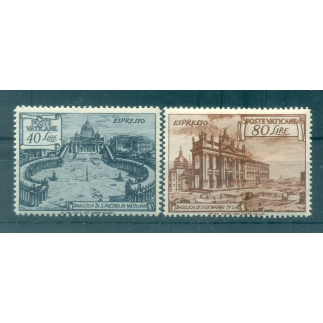 Vatican 1949 - Y & T  n. 11/12 express - Basilicas (Michel n. 159/60 A)