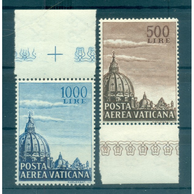Vatican 1953 - Y & T. n. 22/23 poste aérienne - Série courante (Michel n. 205/06) (ii)