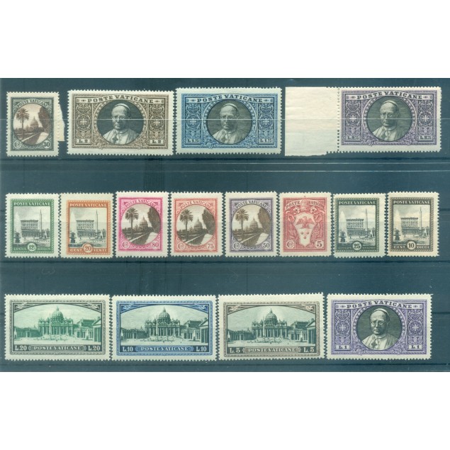 Vatican 1933 - Y & T  n. 44/59 + n. 3/4 express - Definitive