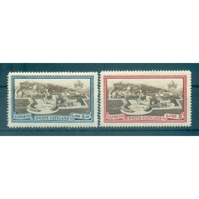 Vatican 1933 - Y & T  n. 3/4 express - Definitive (Michel n. 37/38)