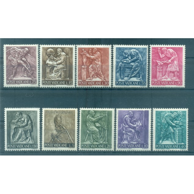 Vatican 1980 - Mi. n. 759/763 - Saint Benoît de Nursie