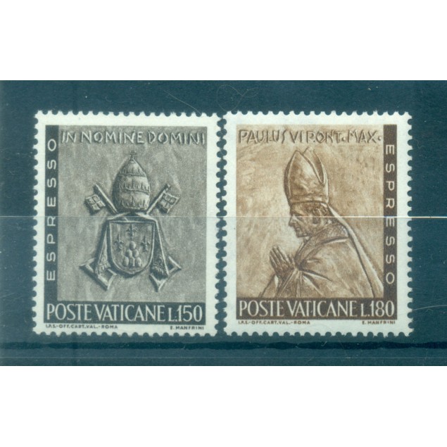 Vatican 1966 - Y & T n. 17/18 exprès - Le Travail Humain (Michel n. 500/01)