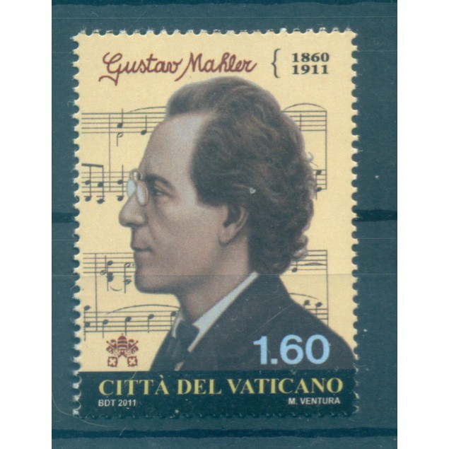 Vaticano 2011 - Y & T n. 1580 - Gustav Mahler (Michel n. 1727)