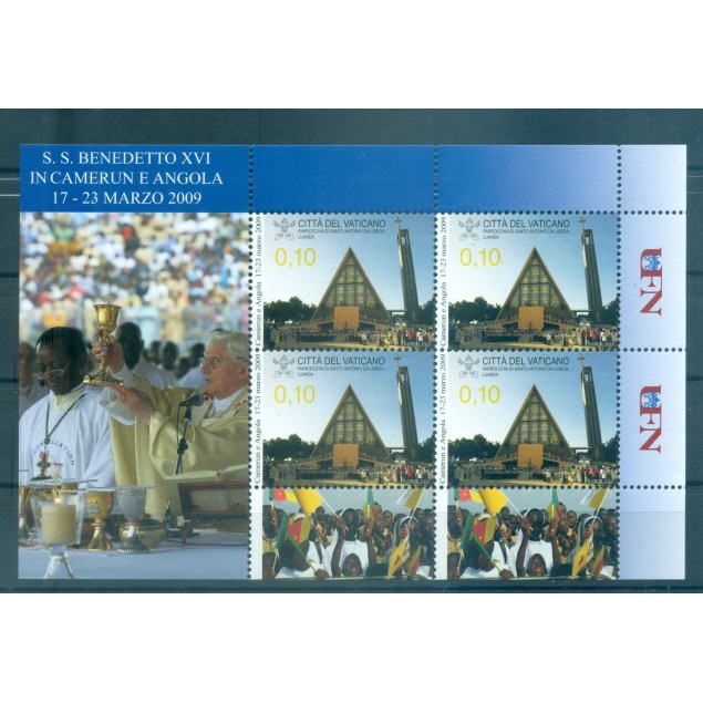 Vaticano 2010 - Y & T n. 1540/42 - Viaggi di Papa Benedetto XVI (Michel n. 1683/85)