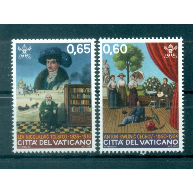 SCRITTORI - WRITERS VATICAN 2010 Tolstoj & Cechov
