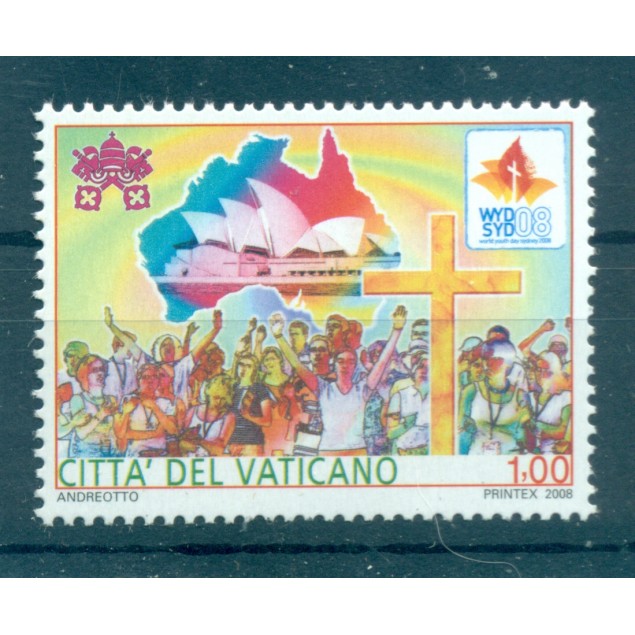 Vatican0 2011 - Y & T n. 1466 - JMJ 2008 (Michel n. 1616)
