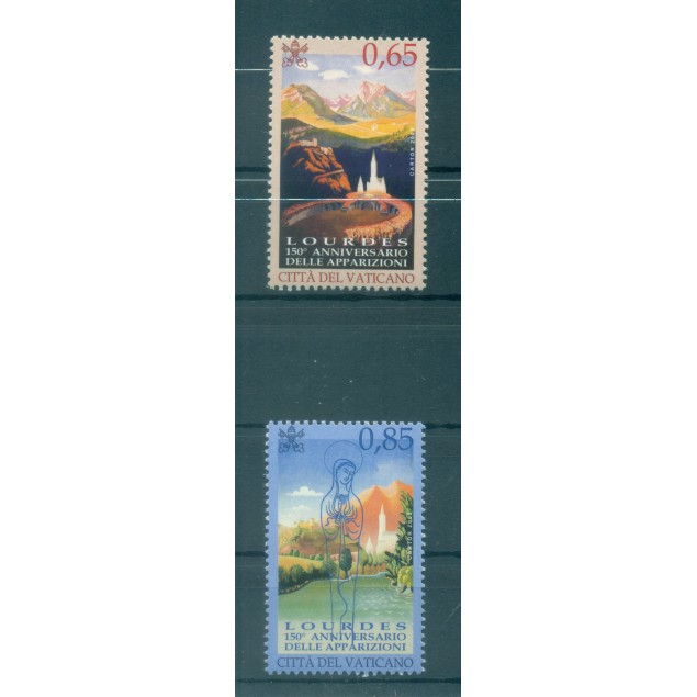 Vaticano 2008 - Y & T n. 1464/65 - Lourdes (Michel n. 1611/12)