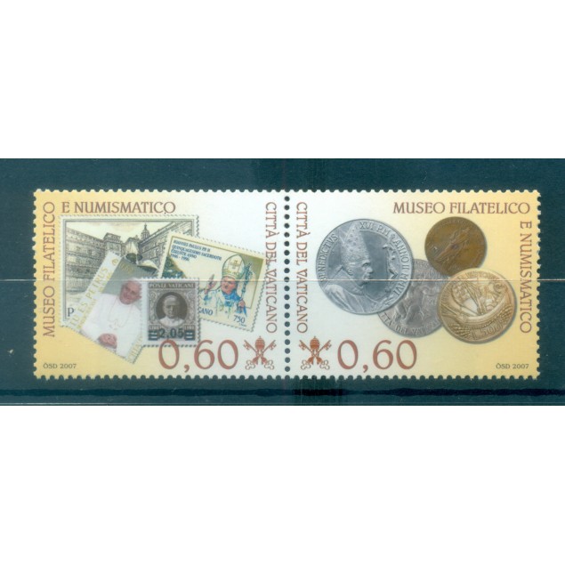 Vatican 2007 - Y & T n. 1436/37 - New Philatelic and Numusmatic Museum (Michel n. 1590/91)