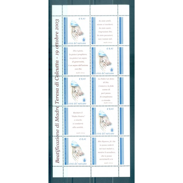 Vatican 2003 - Mi. n. 1467 KB - Béatification de Mère Teresa