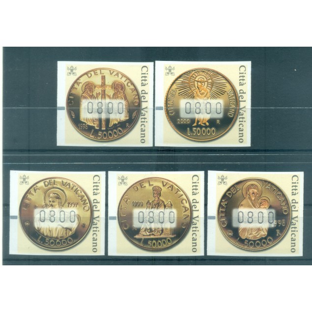 Vatican 1989 - Mi. n. 988/992 - "Viaggi del Papa" Jean Paul II