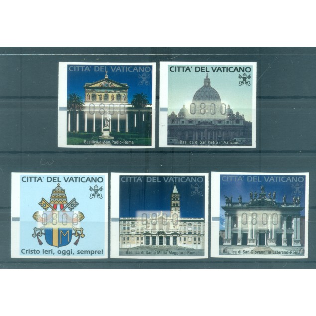 Vatican 2000 - Y & T n. 1/5 - Machine Labels (ATM) (Michel n. 1/5)