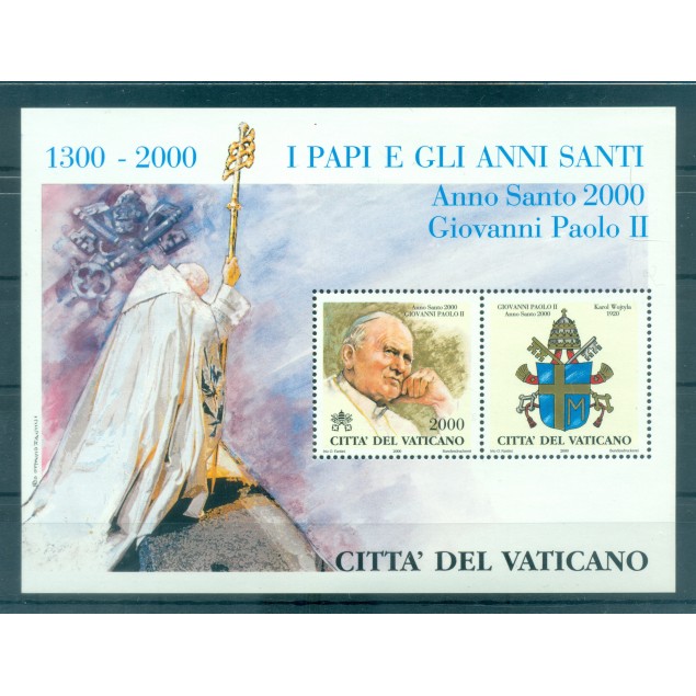 Vatican 2000 - Y & T sheet n. 22 - Popes and Holy Years (Michel sheet n. 21)