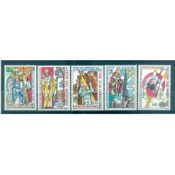 Vatican 1999 - Y & T n. 1156/60 - Journeys of Pope John Paul II (Michel n. 1297/1301)