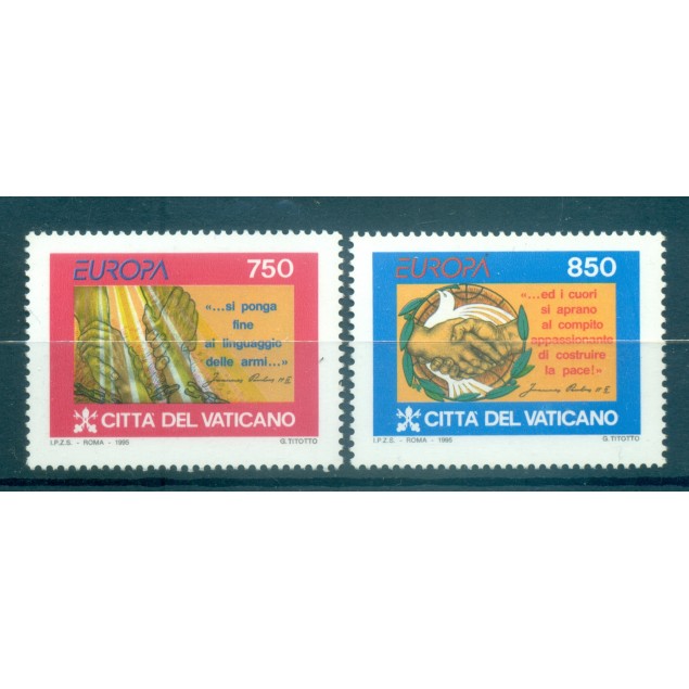 Vaticano 1995 - Y & T  n. 998/99 - Europa (Michel n. 1141/42)